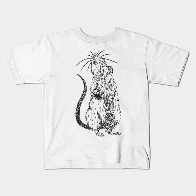 Mouse #3 Kids T-Shirt by WAK SOW